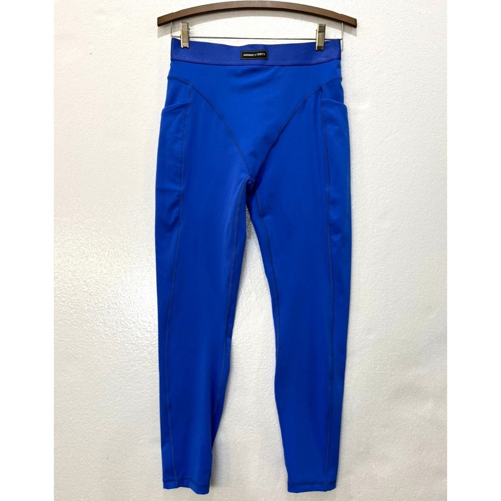 Savage‎ X Fenty by Rihanna Blue Yoga Leggings with Pocket See Measurements Small